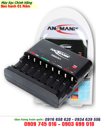 Ansman Powerline 8; Máy sạc 8 Pin AA-AAA Ansman Powerline 8 _ sạc 1,2,3,4,5,6,7,8 pin _Tự ngắt điện khi sạc đầy